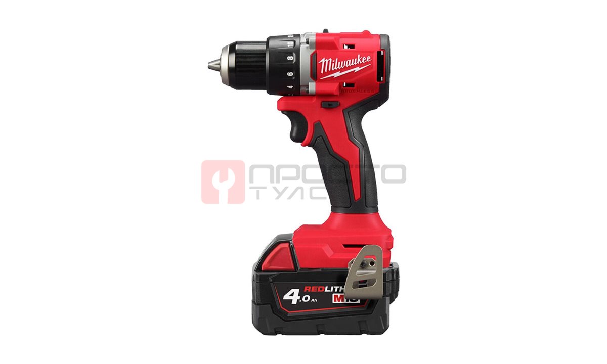  Аккумуляторная дрель-шуруповерт, Milwaukee, M18 BDD-402C, 4933443565 (0)