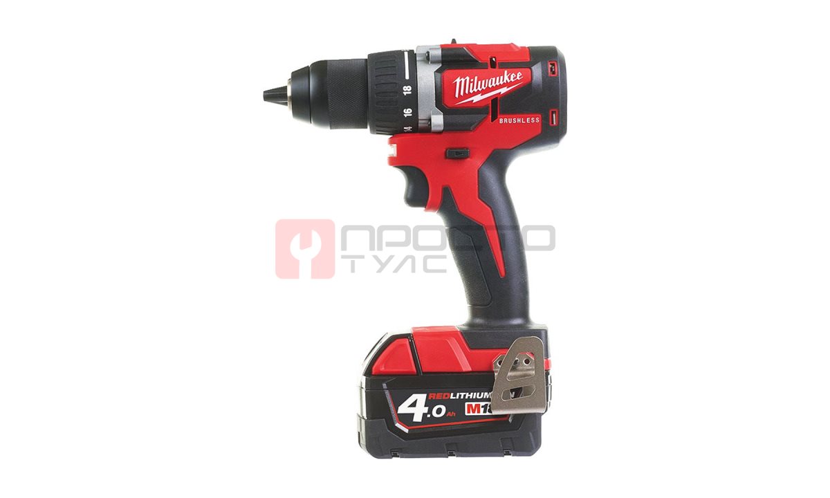  Аккумуляторная дрель-шуруповерт, Milwaukee, M18 CBLDD-402C, 4933464539 (0)