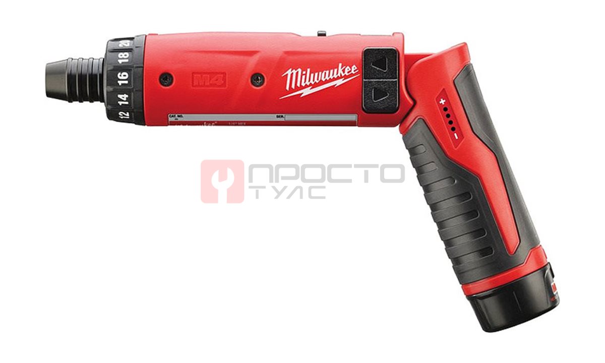  Аккумуляторная отвертка, Milwaukee, M4 D-202B, 4933440475 (0)