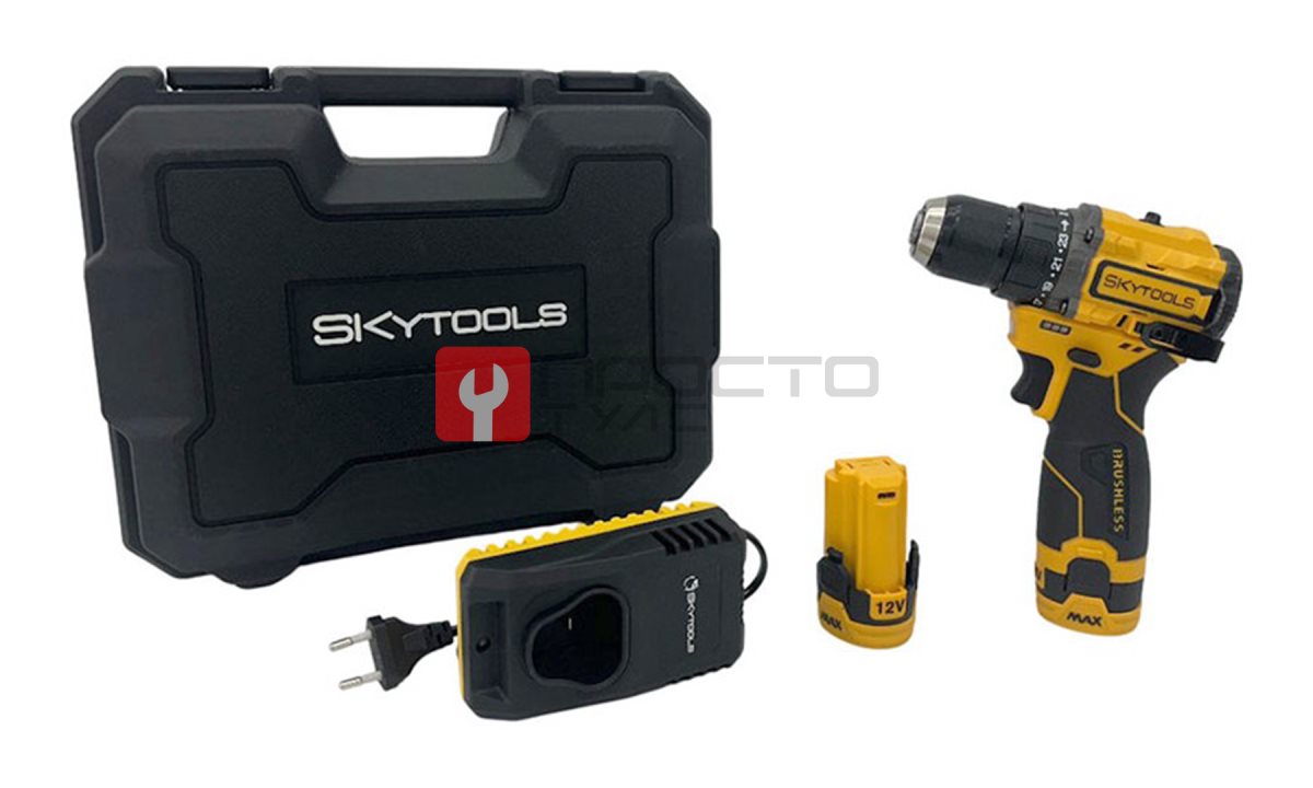  Аккумуляторная дрель-шуруповерт SKytools, (2.0 Ач х 2, 12В),SK7002 (0)