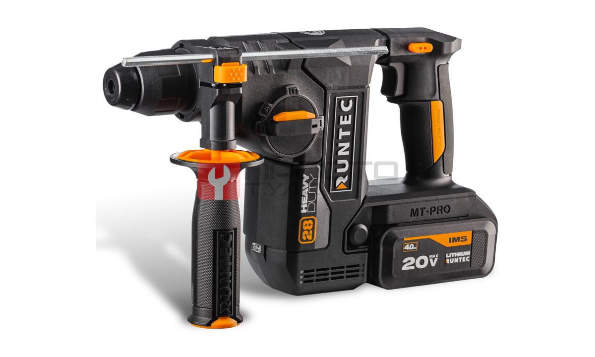  RUNTEC RT-EH850 Перфоратор аккумуляторный RUNTEC PRO 2.9Дж, 20В, 2*4Ач, 850Вт (0)