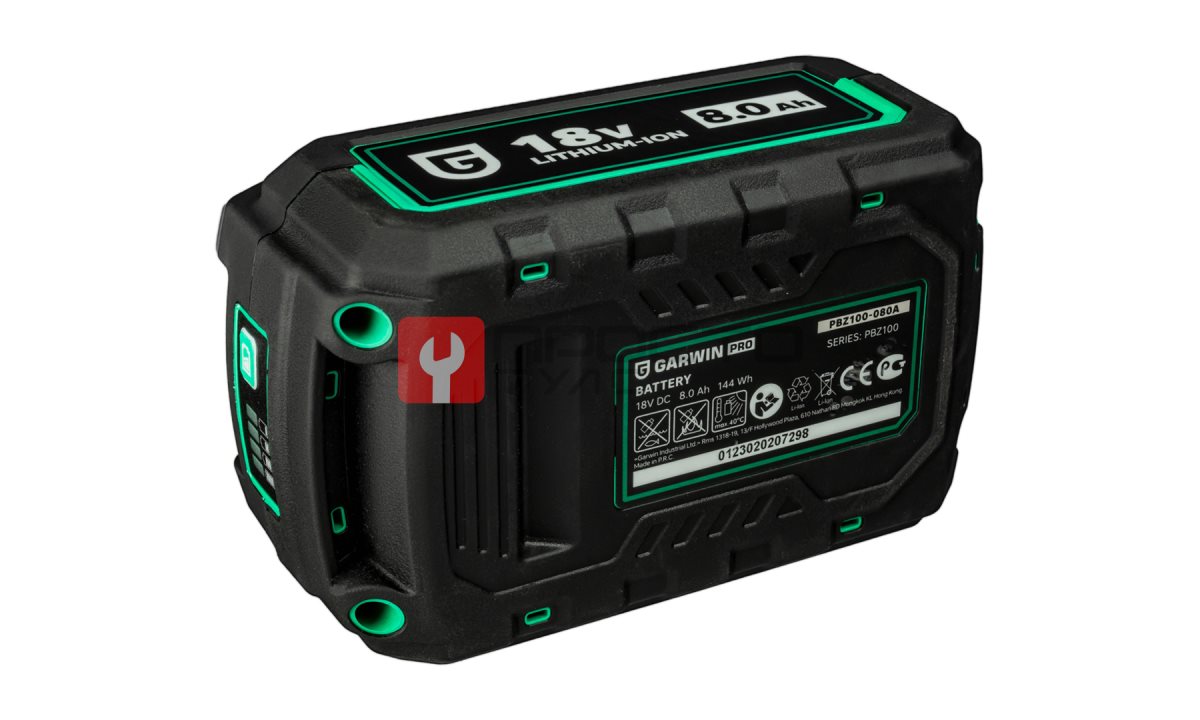  GARWIN PRO PBZ100-080A Аккумуляторная батарея Li-Ion 18В, 8Ач (1)