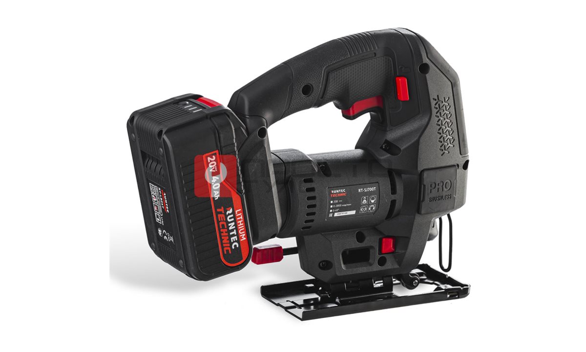  RUNTEC RT-SJ700T Лобзик аккумуляторный RUNTEC TECHNIC 20В, 2*4Ач, 700Вт (1)