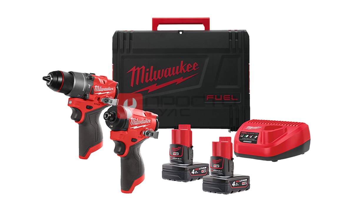  Набор инструментов, Milwaukee, M12 FPP2A2-402X, 4933480587 (0)