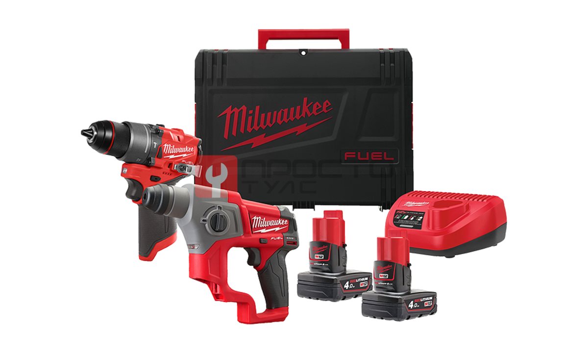  Набор инструментов, Milwaukee, M12 FPP2F2-402X, 4933480590 (0)