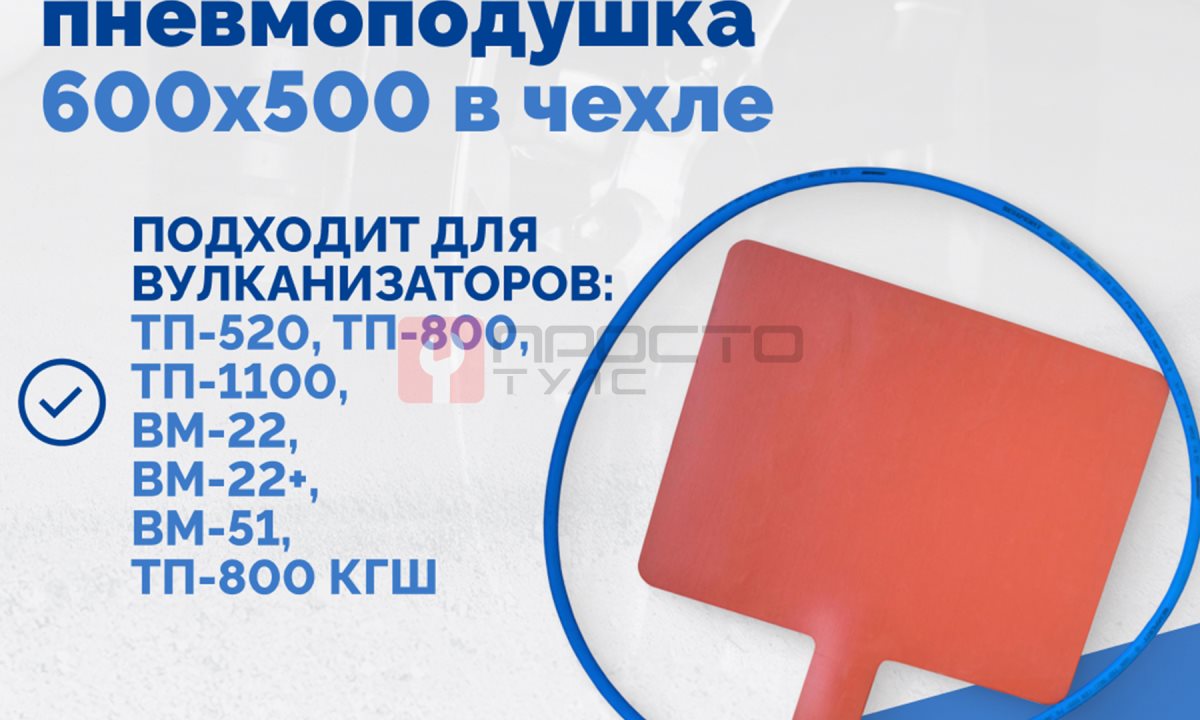  Плоская пневмоподушка 600х500 в чехле (1)