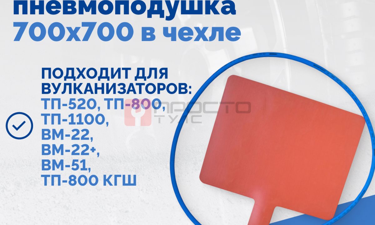  Плоская пневмоподушка 700х700 в чехле (1)