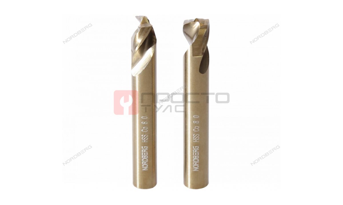  Сверло для точечной сварки 8 мм, длина 60 мм (комплект 2 шт.) NORDBERG DS0860 (0)