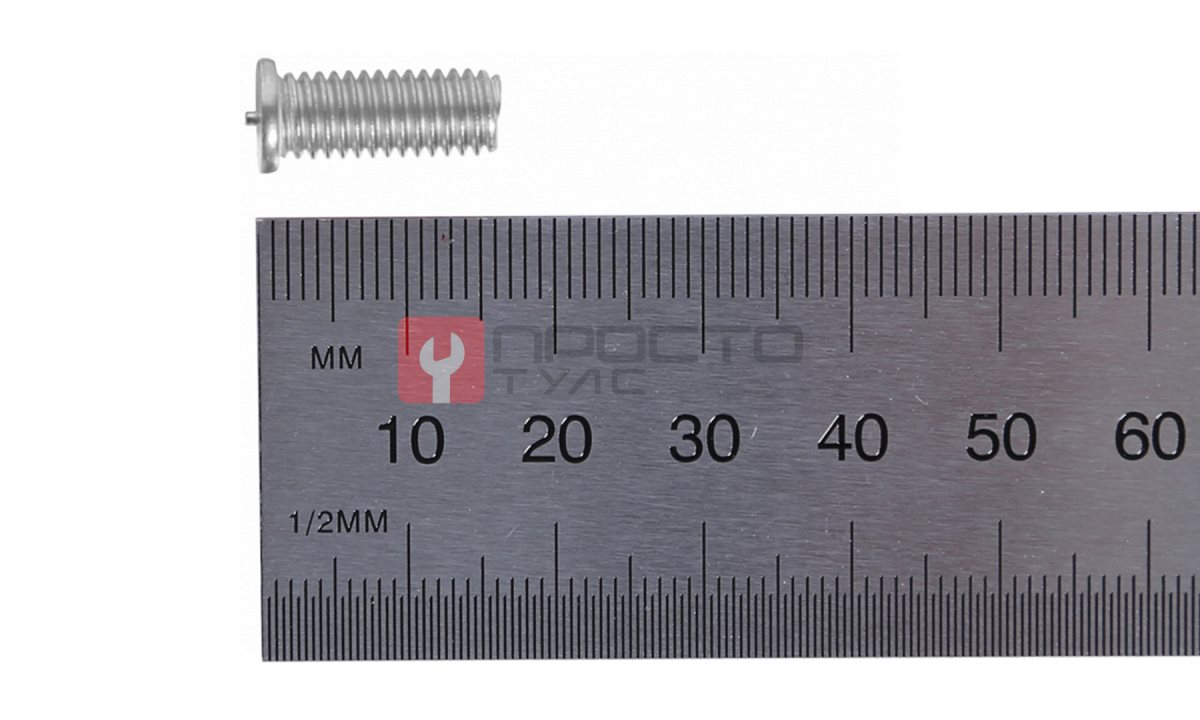  Болт алюминиевый для сварки, M6х16, 100 шт. NORDBERG FA016(M6) (1)