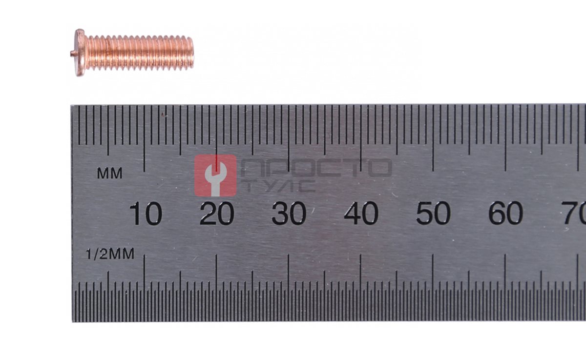  Болт омедненный для сварки, M5х16, 100 шт. NORDBERG F016(M5) (1)