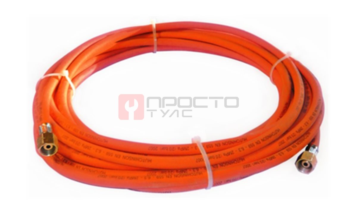  Газовый шланг с разъемами 1/4G + 3/8G 3м Fubag 38007 (0)