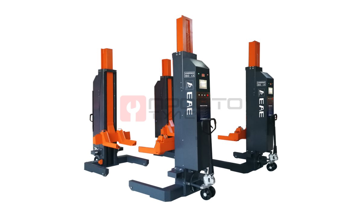  Комплект подкатных колонн Everlift EE-HDM104 (4шт по 10т.). Беcпроводные. (0)
