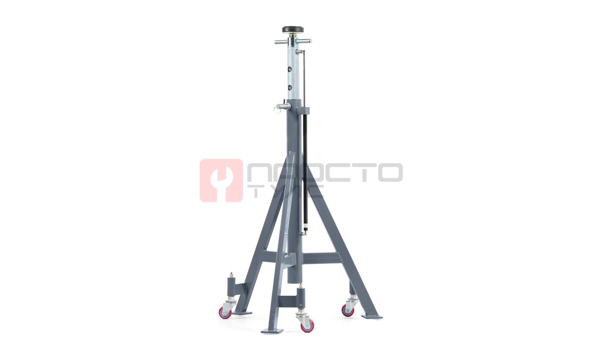 KraftWell KRWJS7.5H Стойка опорная г/п 7,5 т., высота 1,4-2,02 м, с пневмолифтом (0)
