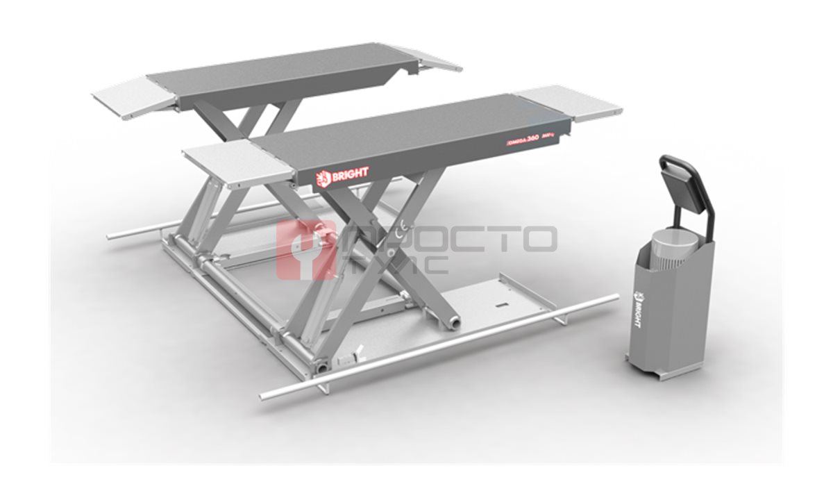  Подъёмник электрогидравлический шиномонтажный г/п 3,6 т, BRIGHT, OMEGA 360 RAL7040 (0)