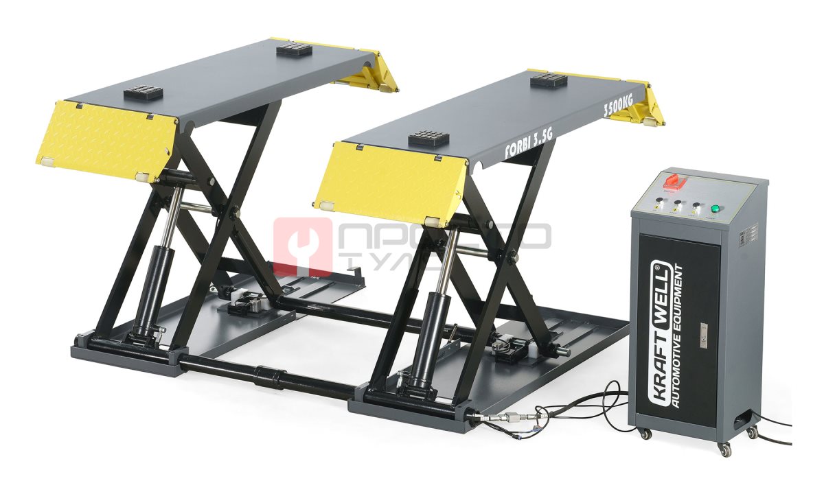  KraftWell FORBI 3.5G/220 Подъёмник комплект ножничный г/п 3,5 т.  шиномонтажный мобильный (0)