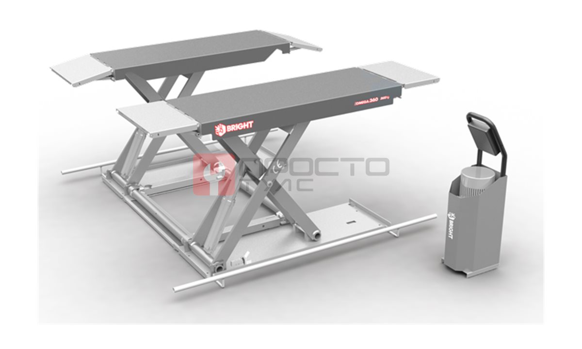  Подъёмник электрогидравлический шиномонтажный  г/п 3,6 т, BRIGHT, OMEGA 360 RAL7040 (0)