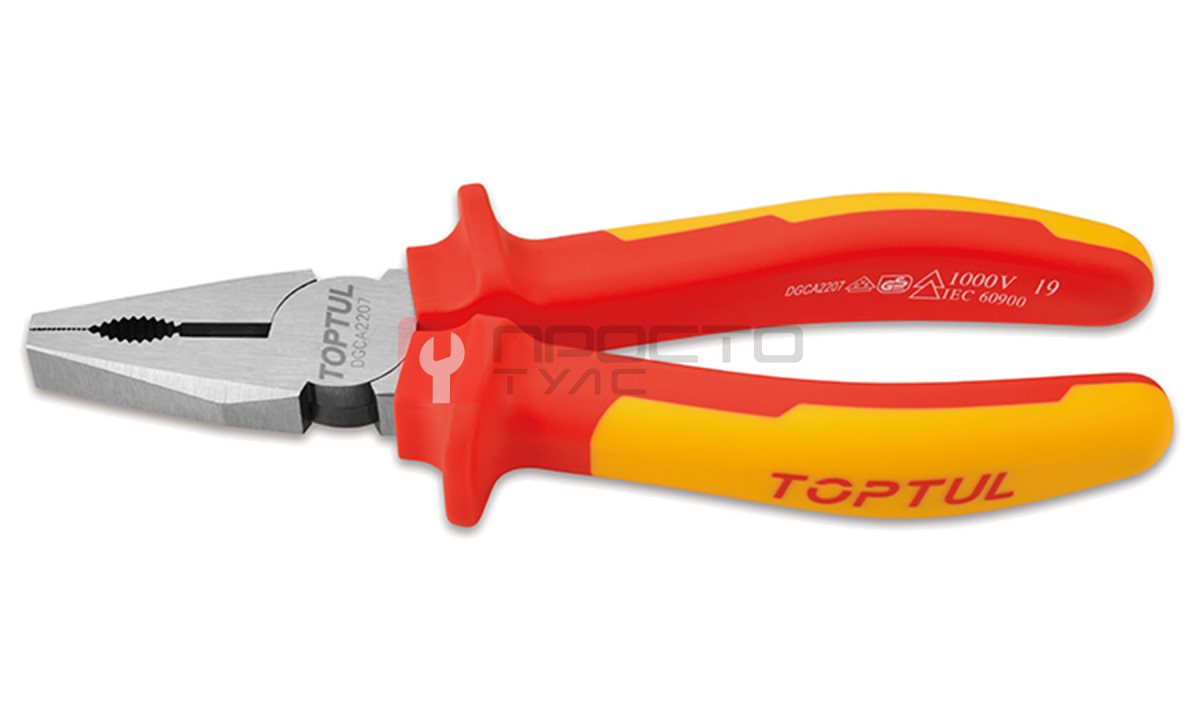  Пассатижи VDE 1000V 150 мм TOPTUL DGCA2206 (0)
