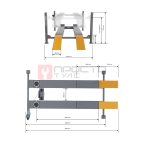 WDK-540  Подъемник четырехстоечный 4 тонны, 380В (4)