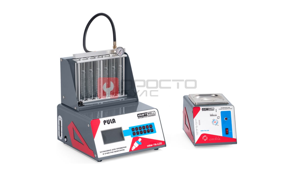  KraftWell PULA KRW-T6-LCD Установка для тестирования и очистки форсунок GDI, EFI, PIEZO (0)