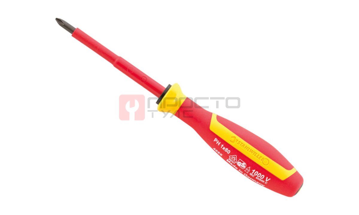  Крестовая отвертка DRALL+ PH2 х 100, STAHLWILLE, 46653002, 4665 VDE (0)