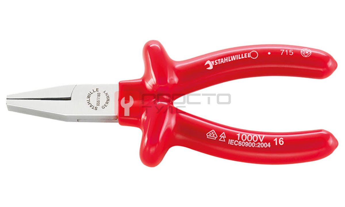  Плоскогубцы короткие160 мм, STAHLWILLE, 65077160, 6507 VDE (0)
