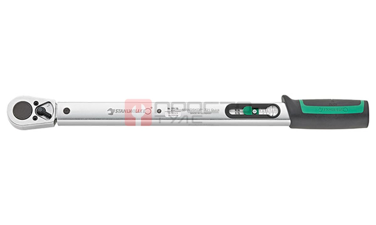  Моментный ключ MANOSKOP® с несъемной трещоткой 1/2\'\', 40-200 Нм, STAHLWILLE, 50204020, 721/20 QUICK (0)