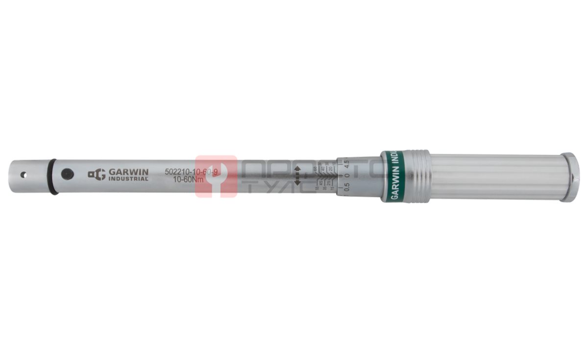  GARWIN INDUSTRIAL 502210-10-60-9 Динамометрический ключ 10-60 Нм, двухстороннего действия с разъемом под сменные насадки 9х12 (0)