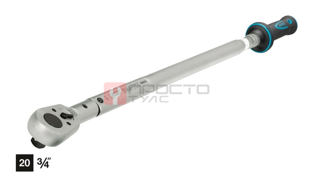  Механический динамометрический ключ Hazet 6144-1 CT (200-500 Нм 3/4