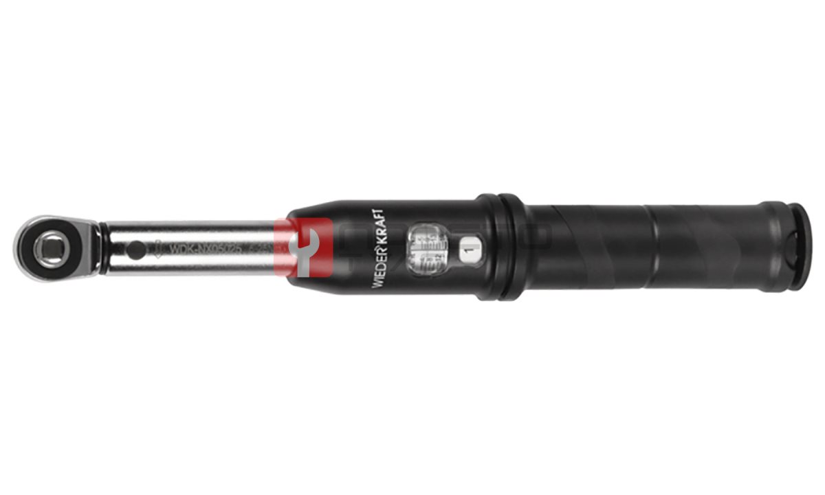  WDK-NX05025 Динамометрический ключ 5-25 Нм, трещотка с проходным приводным квадратом 1/4