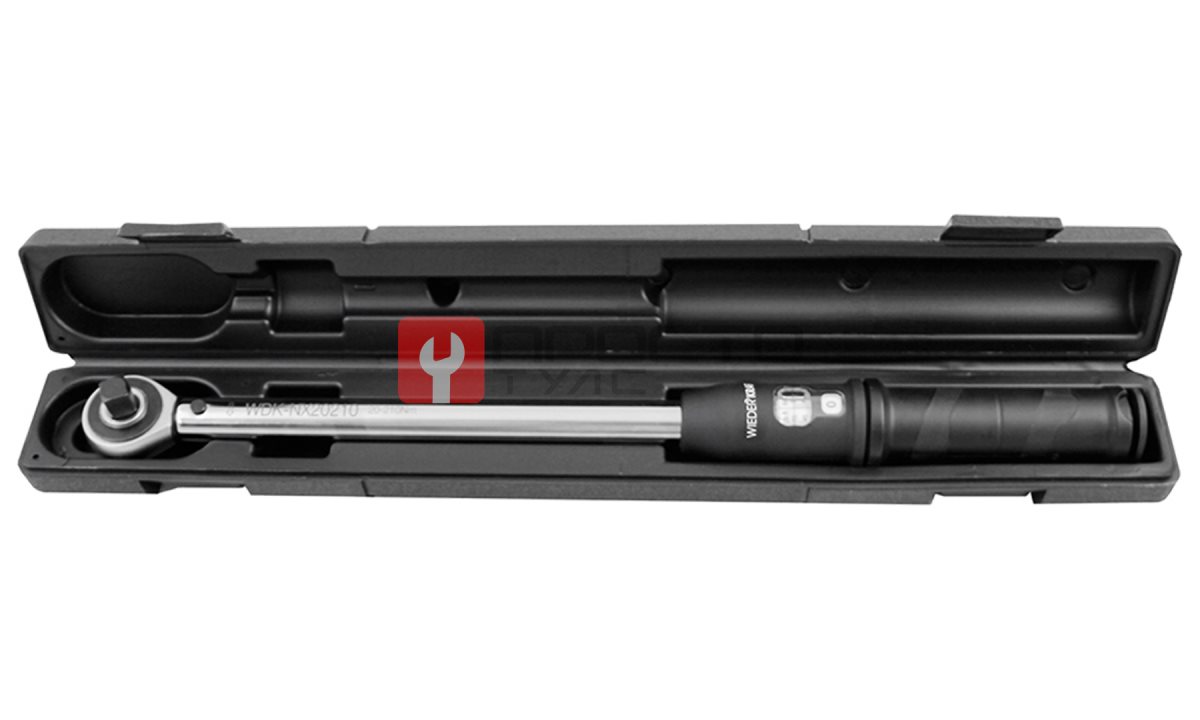  WDK-NX20210 Динамометрический ключ 20-210 Нм, трещотка с проходным приводным квадратом 1/2