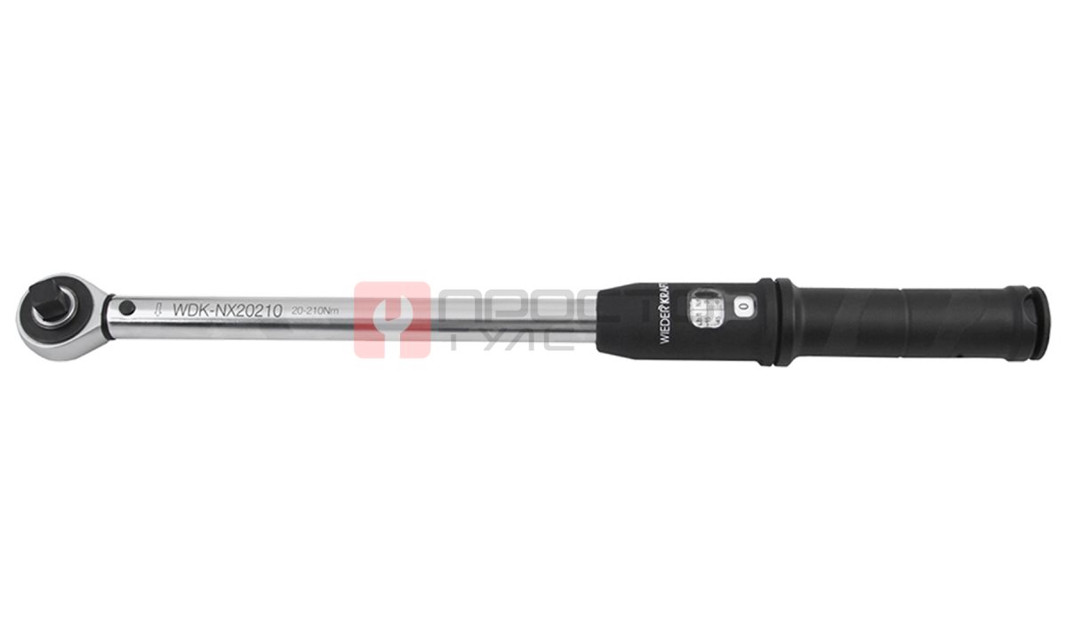  WDK-NX20210 Динамометрический ключ 20-210 Нм, трещотка с проходным приводным квадратом 1/2