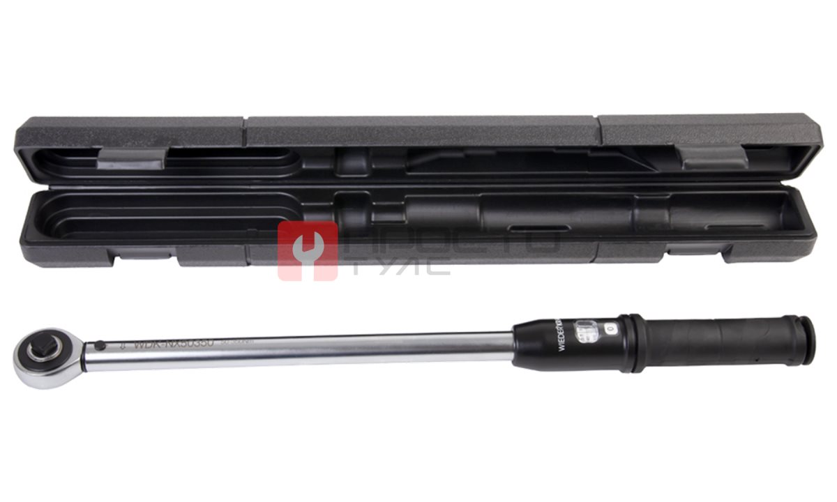  WDK-NX50350 Динамометрический ключ 50-350 Нм, трещотка с проходным приводным квадратом 1/2