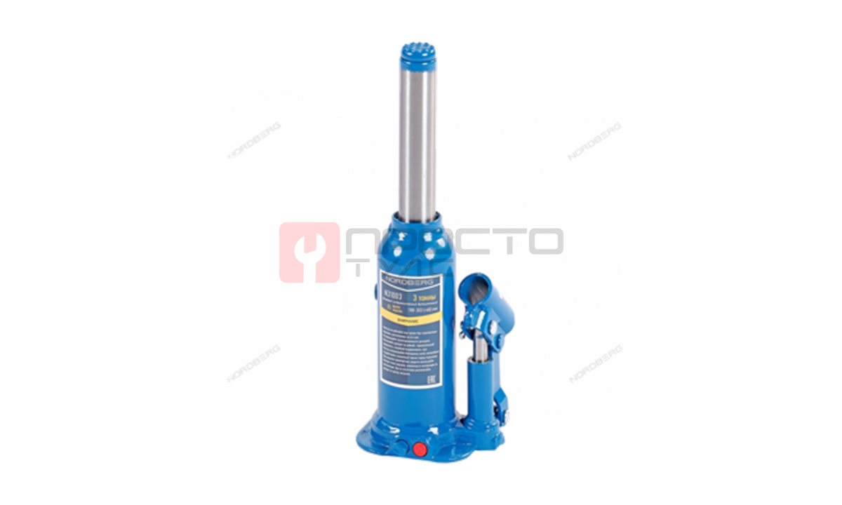  Домкрат бутылочный 3 т NORDBERG N31003 (1)