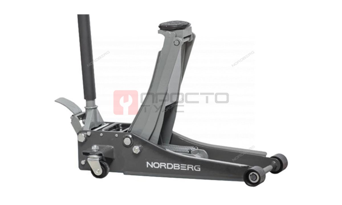  Домкрат супернизкий подкатной 3,2 тонны, H=75-500 мм, серый  NORDBERG N32032 G (0)