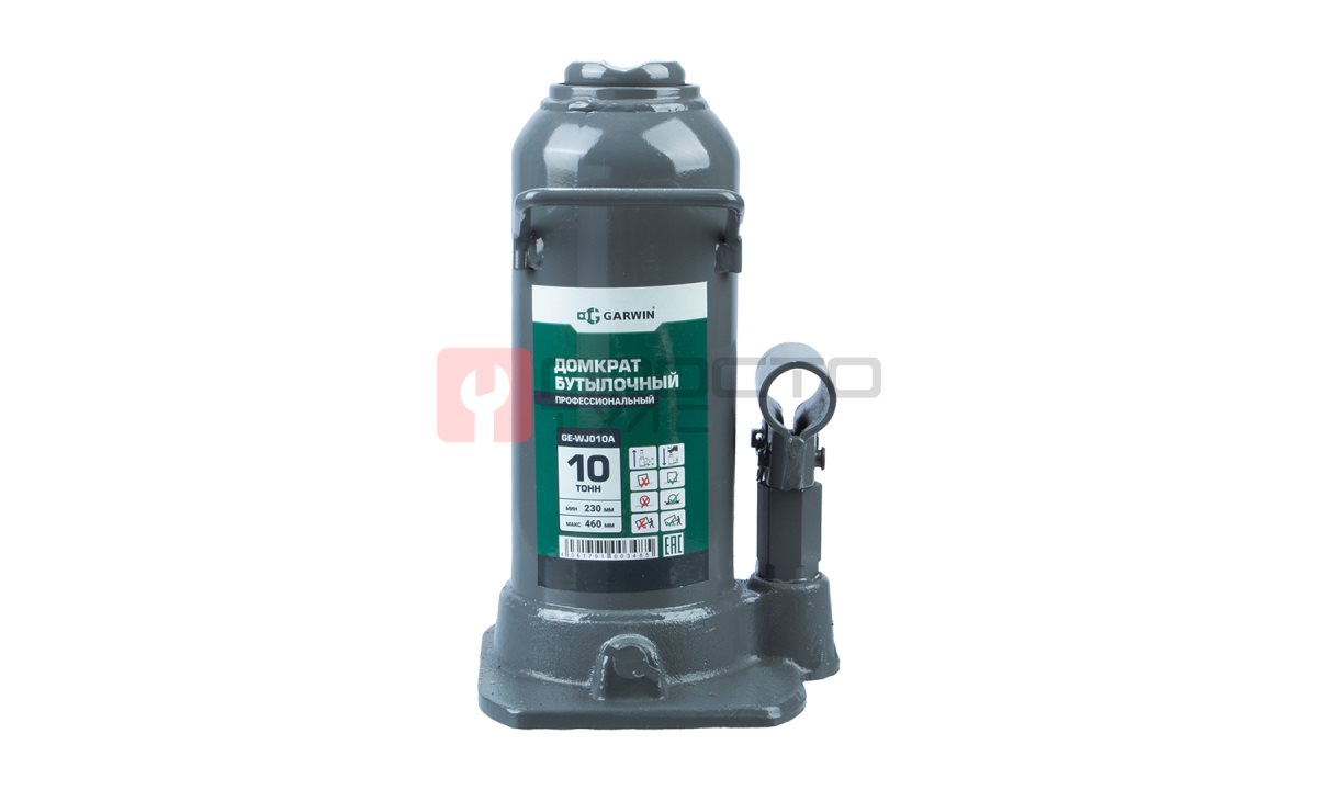  GARWIN PRO GE-WJ010A Домкрат бутылочный профессиональный 10 т, 230-460 мм (0)