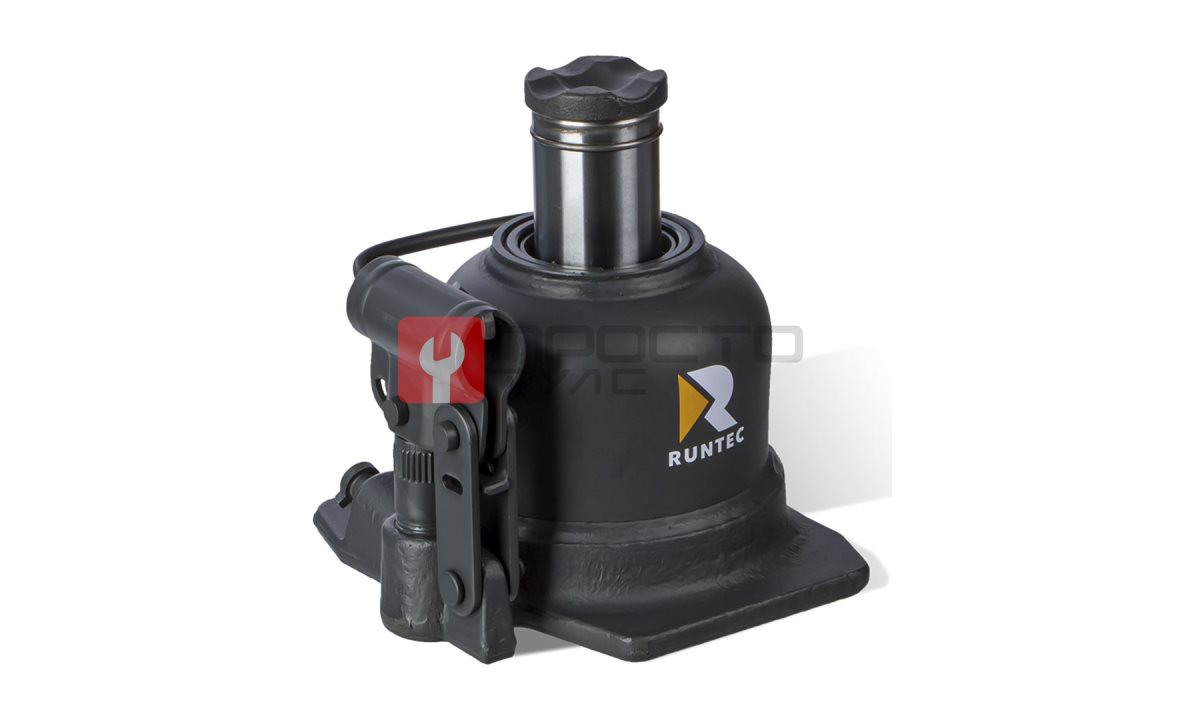  RUNTEC RT-WJ10 Домкрат бутылочный, двухштоковый, профессиональный 10 т, 125-225 мм (1)