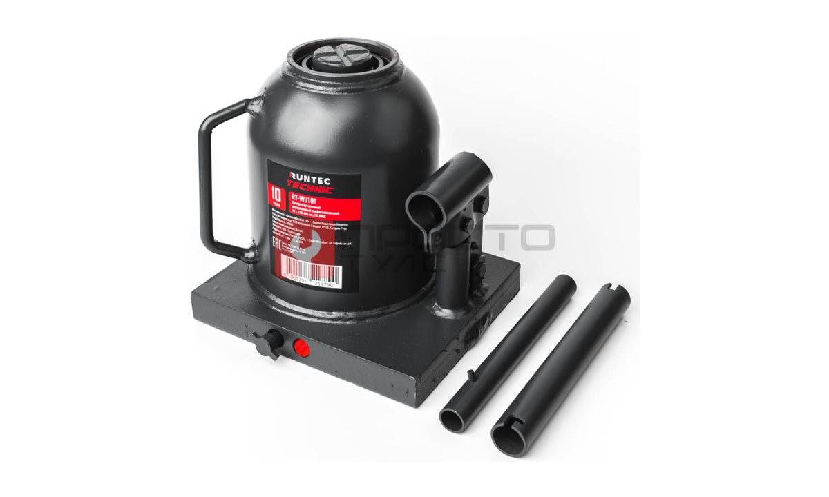  RUNTEC RT-WJ10T Домкрат бутылочный, двухштоковый, профессиональный 10 т, 170-430 мм TECHNIC (0)