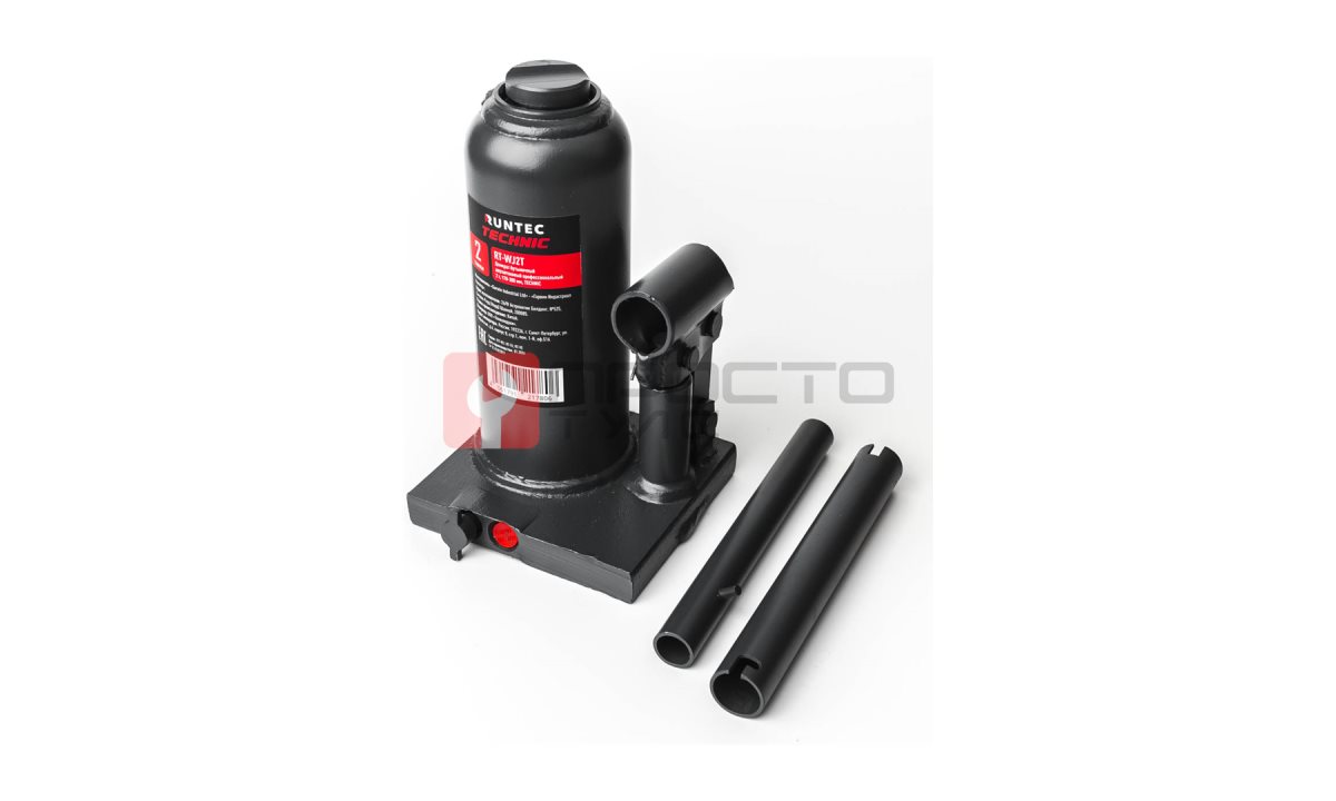  RUNTEC RT-WJ2T Домкрат бутылочный, двухштоковый, профессиональный 2 т, 170-380 мм TECHNIC (1)