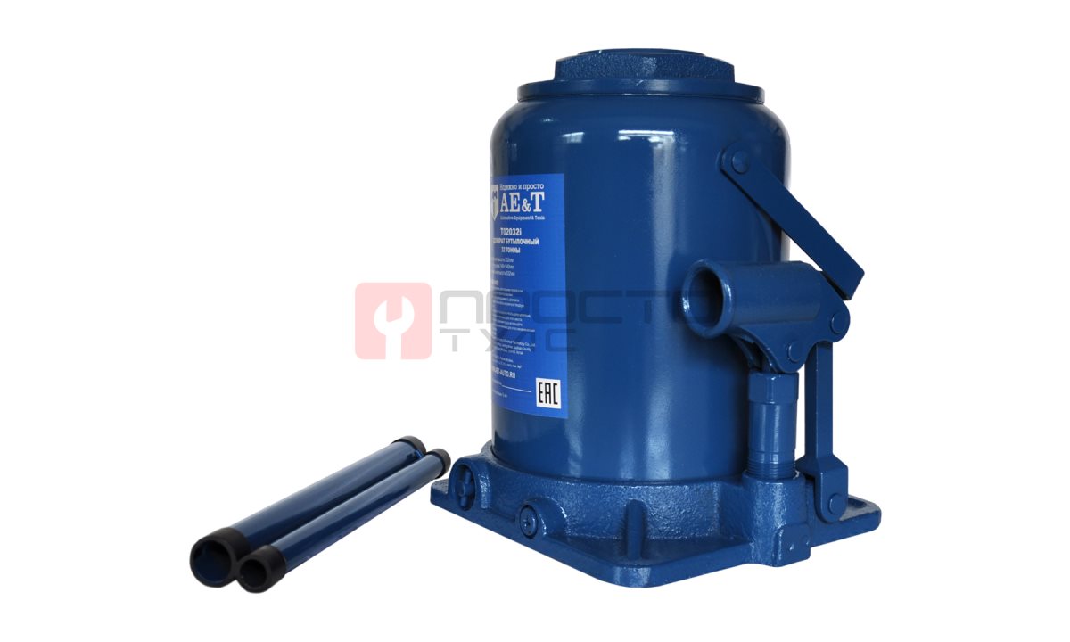  Домкрат бутылочный двухштоковый T02032i AE&T 32т (1)