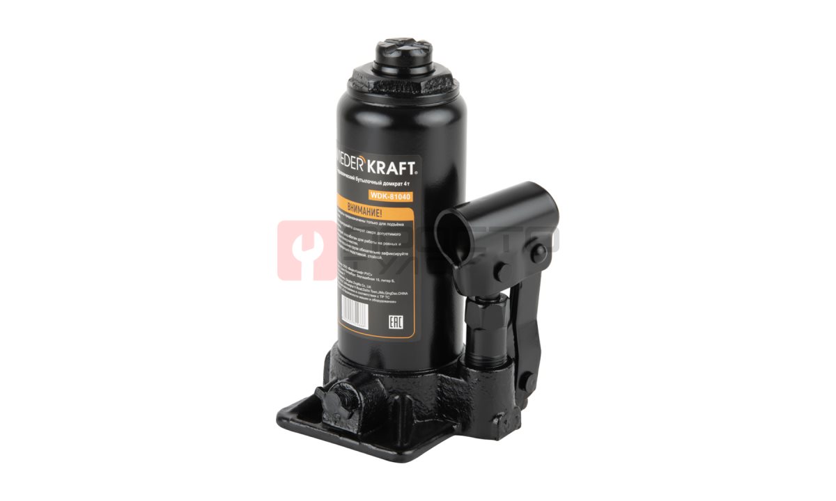  WDK-81040 Домкрат бутылочный, г/п 4 т, 180-340 мм (1)