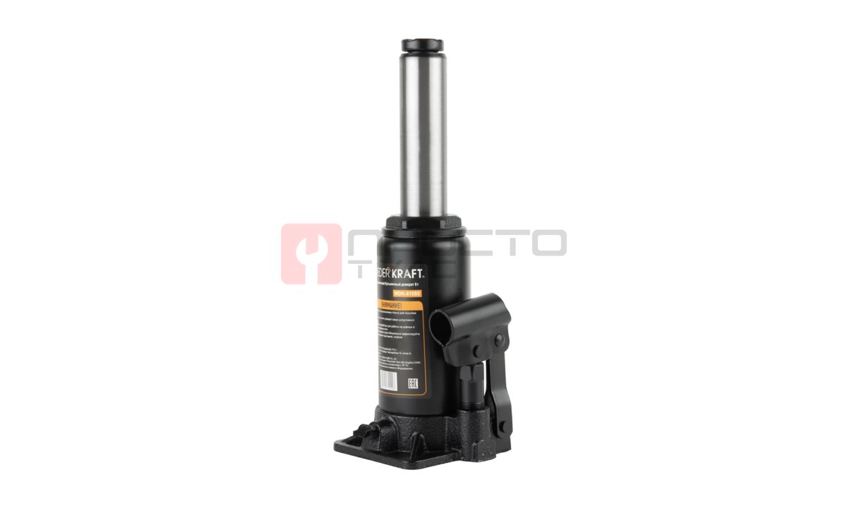  WDK-81080 Домкрат бутылочный, г/п 8 т, 200-380 мм (1)