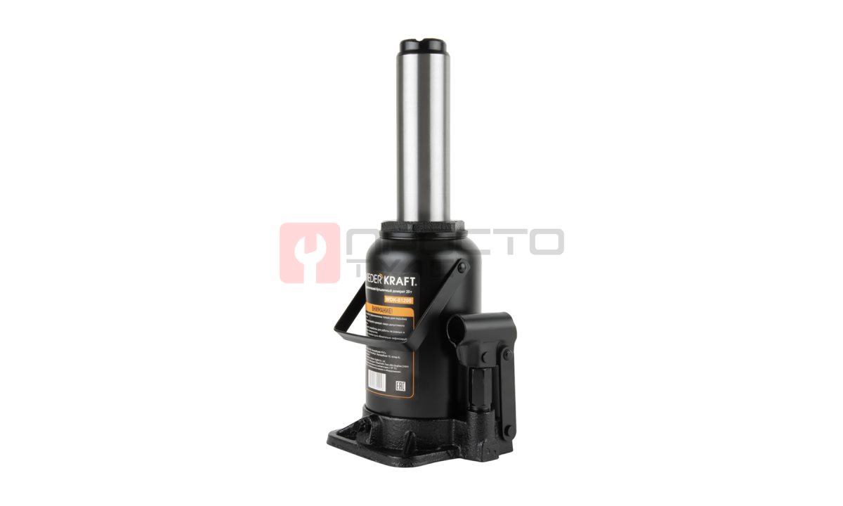  WDK-81200 Домкрат бутылочный, г/п 20 т, 233-450 мм (0)