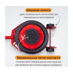  WDK-81813 Домкрат пневматический подкатной 3т, 135-435 мм, с регулировкой угла наклона рукояти (4)
