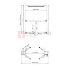  A245CHM (PEAK 210CHX) Подъемник двухстоечный, с регулируемой высотой колонны 4.5 т. (Красный) мни (1)