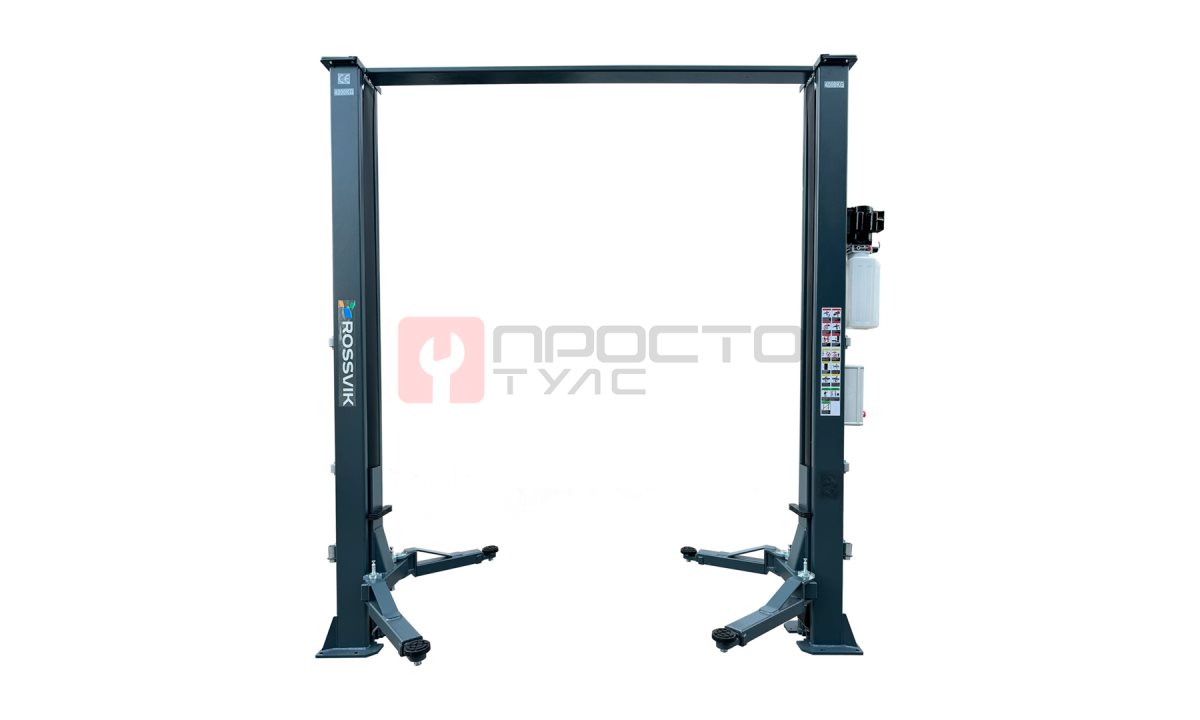  Автоподъемник двухстоечный ROSSVIK V2-4LB г/п 4.0т, 380В, с верхней синхронизацией. Цвет серый. (0)