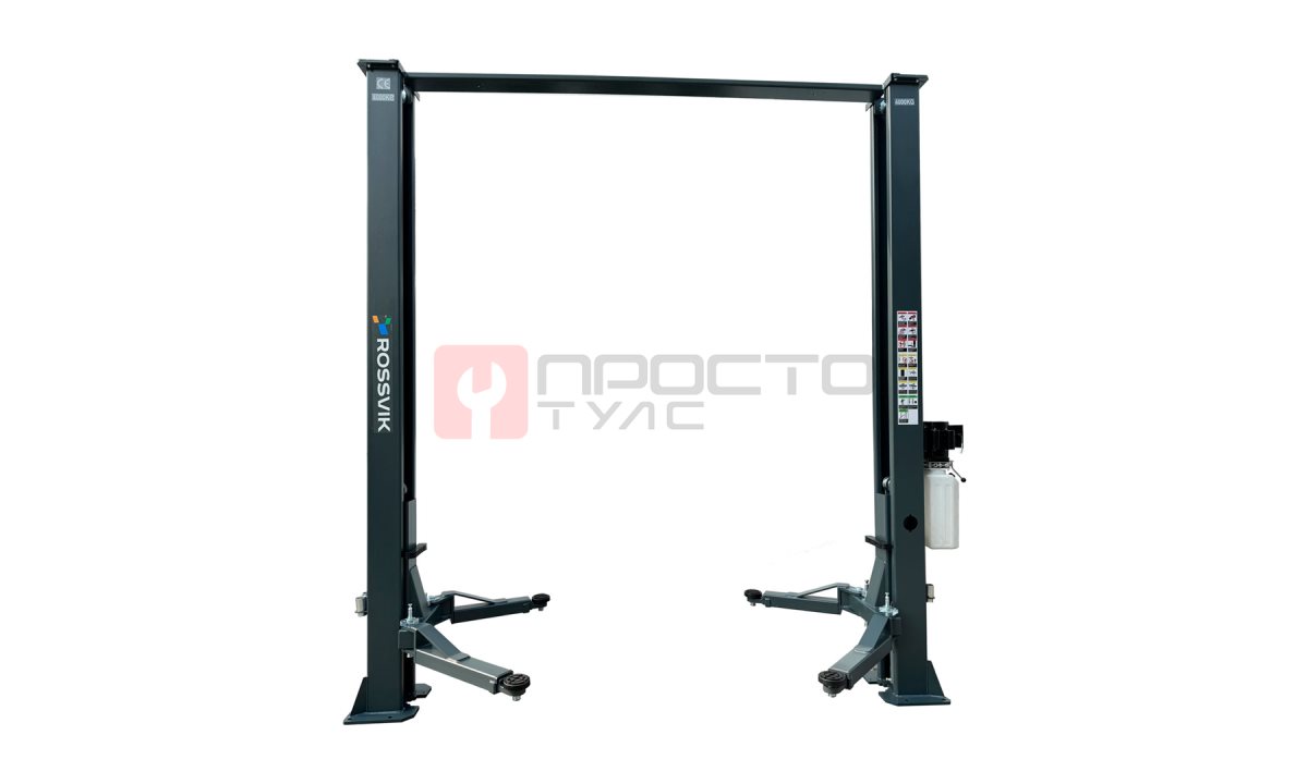  Автоподъемник двухстоечный ROSSVIK V2-4L г/п 4.0т, 220В, с верхней синхронизацией. Цвет серый (0)
