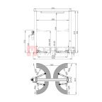  Автоподъемник двухстоечный ROSSVIK V2-4L г/п 4.0т, 220В, с верхней синхронизацией. Цвет серый мни (1)