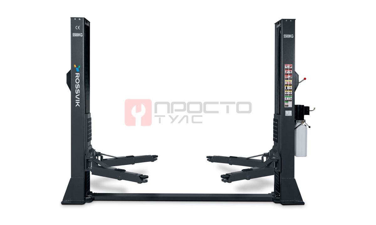 Автоподъемник двухстоечный ROSSVIK V2-5.5 г/п5,5т,380В, с нижней синхронизацией. Серый R (0)