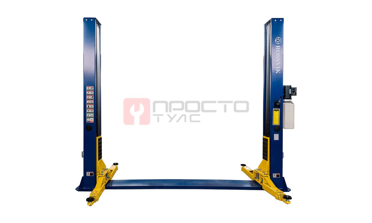  Автоподъемник двухстоечный ROSSVIK V2-5.5 г/п 5,5т, 380В, с нижней синхронизацией. Синий (0)