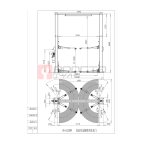  Автоподъемник двухстоечный ROSSVIK V2-5.5L г/п 5.5т, 380В, с верхней синхронизацией. Серый RAL7016 мни (0)
